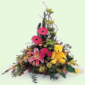  G�lba��na �i�ek , �i�ek�i , �i�ek�ilik  lilyum gerbera oyuncak