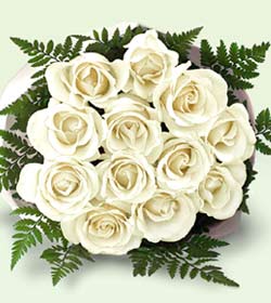  G�lba�� ucuz �i�ek g�nder  12 adet beyaz g�l buket