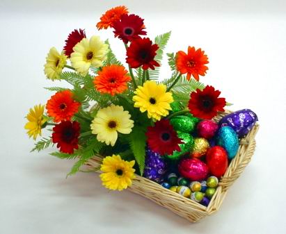  Ankara G�lba�� hediye �i�ek yolla  sepette gerbera �i�ekleri 