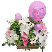 balon ve �i�eklerle tanzim  G�lba�� �i�ek sipari�i yurti�i ve yurtd��� �i�ek sipari�i 
