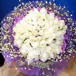 71 adet beyaz g�l buketi   G�lba�� �i�ek online �i�ek sipari�i 