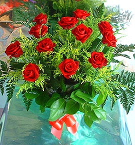 12 adet g�l buketi  G�lba��na �i�ek , �i�ek�i , �i�ek�ilik 