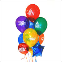  Ankara iekiler Glba online iek gnderme sipari  21 adet renkli uan balon hediye rn