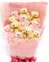 12 adet pelus ayicik demeti  �i�ek�i G�lba�� �i�ek�i ma�azas� 