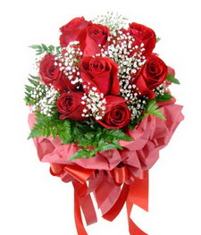 9 adet en kaliteli g�lden kirmizi buket  �i�ek�i G�lba�� �i�ek�i ma�azas� 