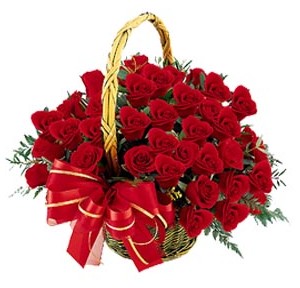  ankara G�lba�� �i�ek ma�azas� , �i�ek�i adresleri  41 adet k�rm�z� g�l sepeti aranjman�