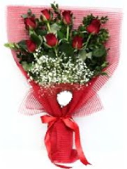 7 adet k�rm�z� g�lden buket tanzimi  G�lba�� Ankara �i�ek yolla 