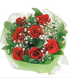 7 adet k�rm�z� g�lden buket tanzim  G�lba�� Ankara �i�ek yolla 