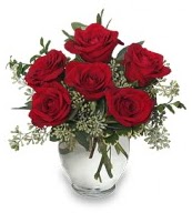 Vazo i�erisinde 5 adet k�rm�z� g�l  G�lba�� �i�ek kaliteli taze ve ucuz �i�ekler 