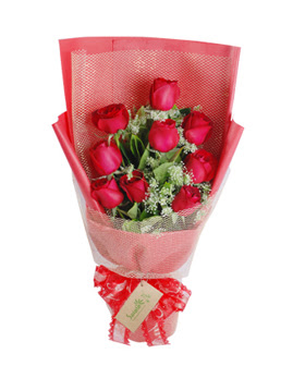 9 adet k�rm�z� g�lden g�rsel buket  G�lba�� ankara �i�ek servisi , �i�ek�i adresleri 