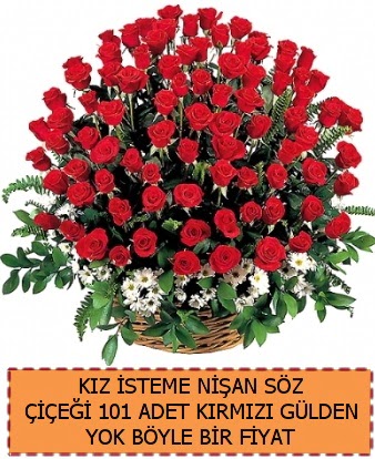 101 G�ll� s�z ni�an k�z isteme �i�e�i  Ankara G�lba�� hediye sevgilime hediye �i�ek 