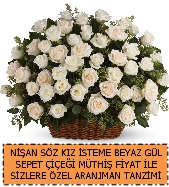 S�z ni�an k�z isteme �i�e�i 33 beyaz g�l  G�lba�� �i�ek g�nder cicekciler , cicek siparisi 