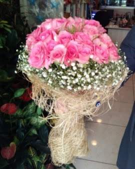 33 adet pembe g�l ni�an k�z isteme buketi  G�lba�� �i�ek g�nder cicekciler , cicek siparisi 