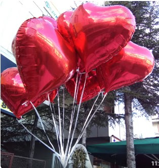 8 adet folyo kalp u�an balon  G�lba�� ankara �i�ek servisi , �i�ek�i adresleri 
