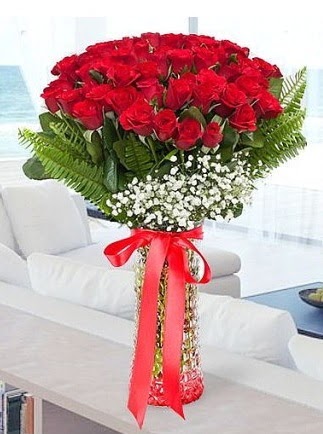 Vazoda 41 k�rm�z� G�l (Ma�allah)  G�lba�� �i�ek yolla online �i�ek�i , �i�ek sipari�i 
