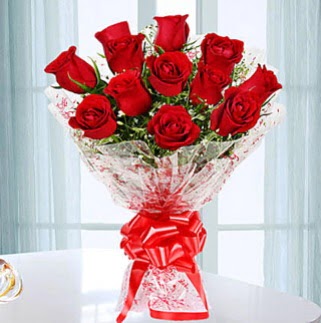 11 adet k�rm�z� g�lden g�rsel ��k buket  G�lba�� ankara �i�ek servisi , �i�ek�i adresleri 