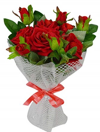 9 adet k�rm�z� g�lden sade ��k buket  G�lba�� anneler g�n� �i�ek yolla 