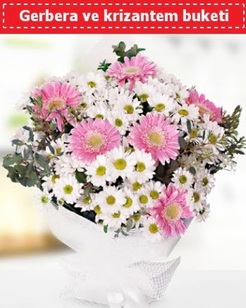 Papatya ve Gerbera Buketi  G�lba�� �i�ek online �i�ek sipari�i 