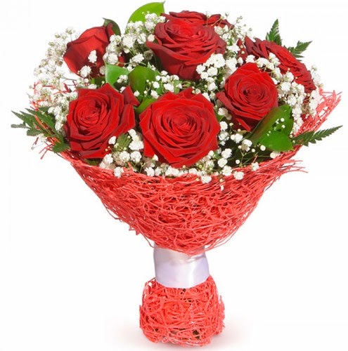 7 adet k�rm�z� g�l buketi  G�lba�� �i�ek yolla online �i�ek�i , �i�ek sipari�i 