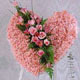 kalp pano karankil ve güller   Gölbaşı çiçek yolla , çiçek gönder , çiçekçi  