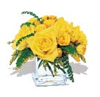 karisik sari güller ve cam  Ankara çiçekçiler Gölbaşı online çiçek gönderme sipariş 
