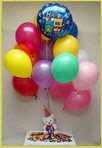  G�lba��na �i�ek , �i�ek�i , �i�ek�ilik  25 adet u�an balon ve 1 kutu �ikolata hediye