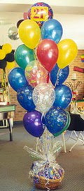  G�lba�� �i�ek�i telefonlar�  sepet i�erisinde �ikolata ve 21 adet balon
