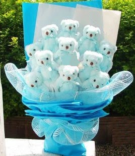 13 adet pelus ayiciktan g�rsel hediye buketi  G�lba�� �i�ek sipari�i yurti�i ve yurtd��� �i�ek sipari�i 