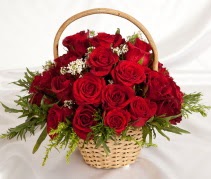 19 adet k�rm�z� g�lden �i�ek sepeti  �i�ek�i G�lba�� �i�ek�i ma�azas� 