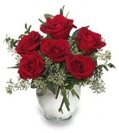 Vazo içerisinde 5 adet kırmızı gül  Gölbaşı çiçek kaliteli taze ve ucuz çiçekler 