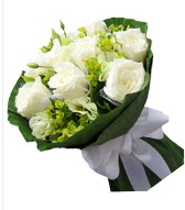 9 adet beyaz g�l buketi  G�lba�� �i�ek�i g�venli kaliteli h�zl� �i�ek 