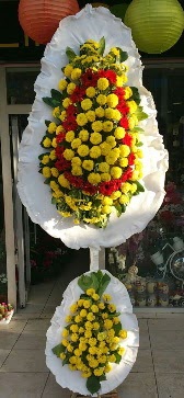 Çift katlı düğün açılış çiçek modeli  Gölbaşı çiçekçi güvenli kaliteli hızlı çiçek 