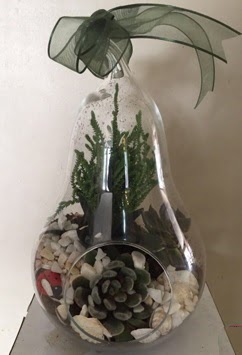 Orta boy armut terrarium 3 kakt�s  �i�ek sipari�i G�lba�� �i�ek�iler 