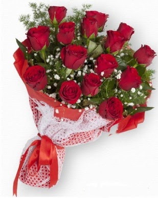 15 adet k�rm�z� g�lden k�z isteme buketi  Ankara G�lba�� 14 �ubat sevgililer g�n� �i�ek 