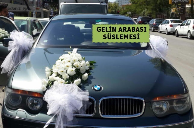 Gelin Arabas� s�slemesi D���n arabas�  Ankara G�lba�� �i�ek�i uluslararas� �i�ek g�nderme 