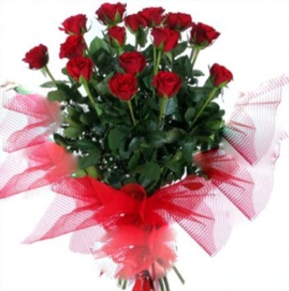 15 adet kırmızı gül buketi  Gölbaşı Ankara çiçek yolla 