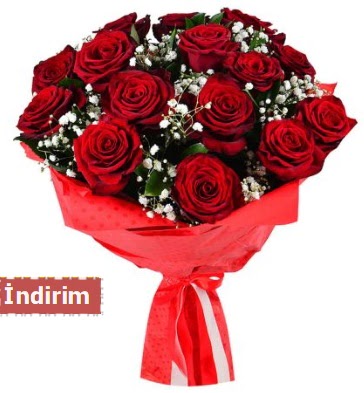 12 Adet kırmızı aşk gülleri  Ankara Gölbaşı hediye sevgilime hediye çiçek  